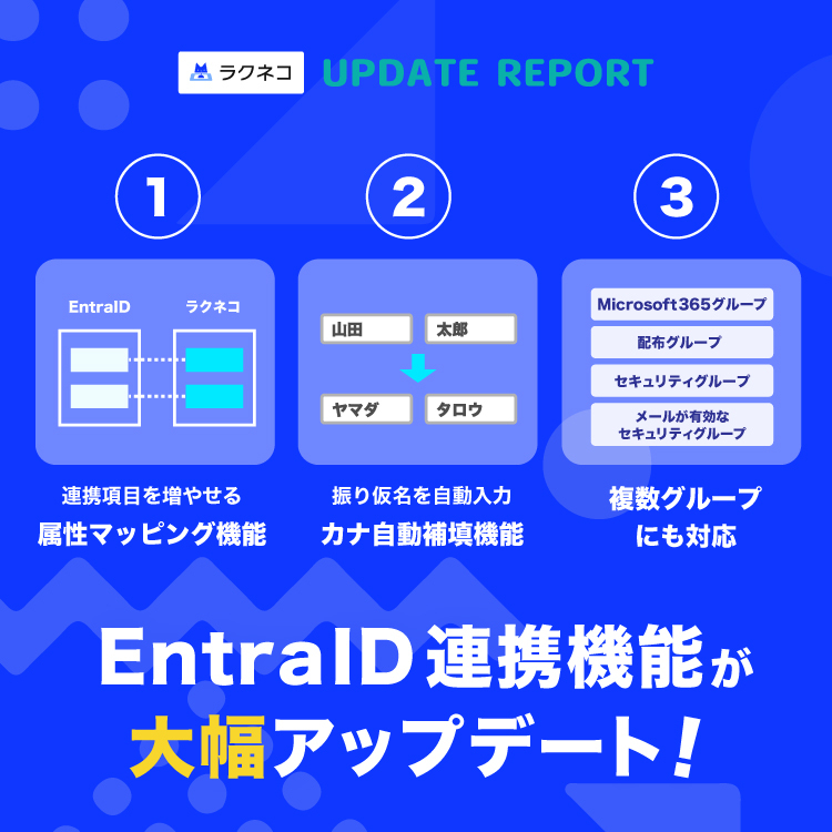EntraID連携機能が大幅アップデート｜受付システム【ラクネコ】のお知らせ